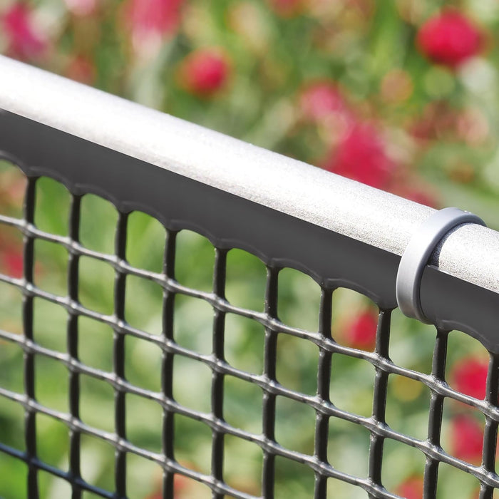 RETE DI PROTEZIONE 'QUADRA'  1,0x50 mt - colore antracite Rete Protettiva in Plastica a Maglia Quadrata per Balconi, Cancelli e Recinzioni