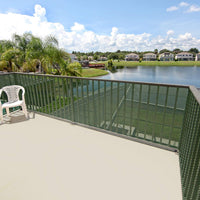 RETE DI PROTEZIONE 'QUADRA'  1,0x50 mt - colore verde Rete Protettiva in Plastica a Maglia Quadrata per Balconi, Cancelli e Recinzioni