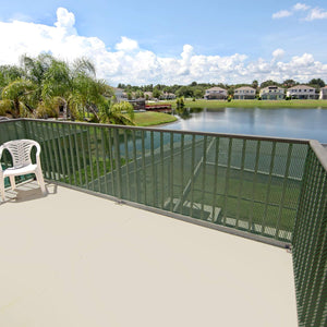 RETE DI PROTEZIONE 'QUADRA'  1,0x50 mt - colore verde Rete Protettiva in Plastica a Maglia Quadrata per Balconi, Cancelli e Recinzioni