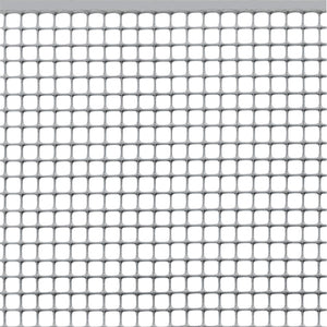 RETE DI PROTEZIONE 'QUADRA'  1,0x50 mt - colore argento  Rete Protettiva in Plastica a Maglia Quadrata per Balconi, Cancelli e Recinzioni