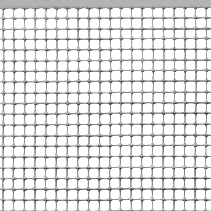 RETE DI PROTEZIONE 'QUADRA'  1,0x50 mt - colore argento  Rete Protettiva in Plastica a Maglia Quadrata per Balconi, Cancelli e Recinzioni