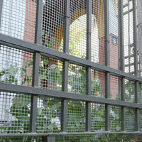 RETE DI PROTEZIONE 'QUADRA'  1,0x50 mt - colore argento  Rete Protettiva in Plastica a Maglia Quadrata per Balconi, Cancelli e Recinzioni