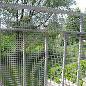 RETE DI PROTEZIONE 'QUADRA'  1,0x50 mt - colore argento  Rete Protettiva in Plastica a Maglia Quadrata per Balconi, Cancelli e Recinzioni