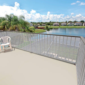 RETE DI PROTEZIONE 'QUADRA'  1,0x50 mt - colore bianco  Rete Protettiva in Plastica a Maglia Quadrata per Balconi, Cancelli e Recinzioni