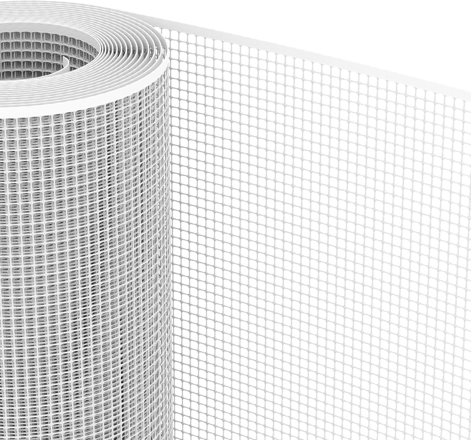 RETE DI PROTEZIONE 'QUADRA'  1,0x50 mt - colore bianco  Rete Protettiva in Plastica a Maglia Quadrata per Balconi, Cancelli e Recinzioni