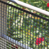 RETE DI PROTEZIONE PER BALCONI 'QUADRANET' mt. 1 x 50 - (maglia 10 x10 mm) colore antracite  - SIDEX