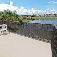 RETE DI PROTEZIONE PER BALCONI 'QUADRANET' mt. 1 x 50 - (maglia 10 x10 mm) colore antracite  - SIDEX