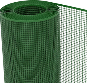 RETE DI PROTEZIONE PER BALCONI 'QUADRANET' mt. 1 x 5 - (maglia 10 x 10 mm) colore verde  - SIDEX