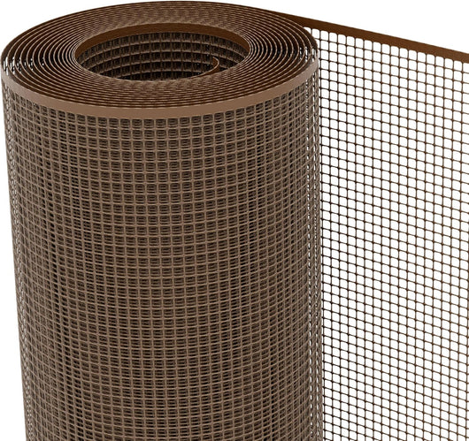 RETE DI PROTEZIONE PER BALCONI 'QUADRANET' mt. 1 x 50 - (maglia 10 x 10 mm) colore marrone  - SIDEX