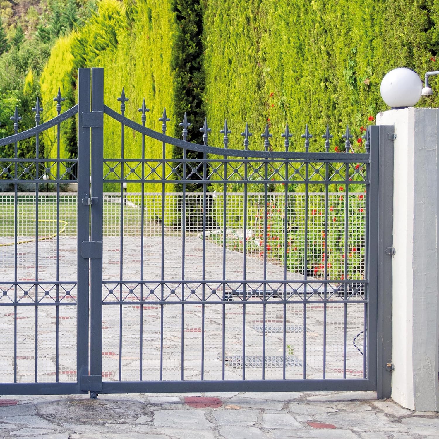 RETE DI PROTEZIONE PER BALCONI 'QUADRANET' mt. 1 x 50 - (maglia 10 x 10 mm) colore bianco  - SIDEX