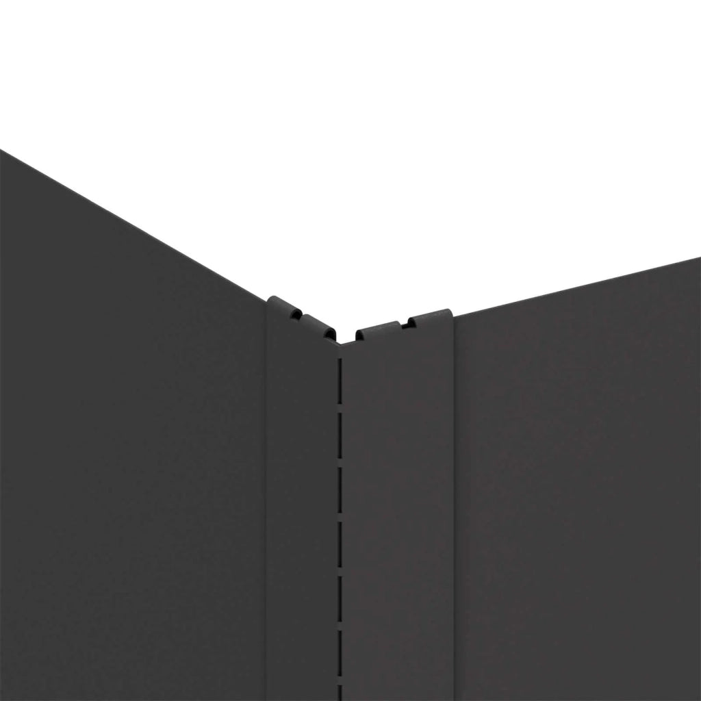 Bordura per Prato 4 pz 100 x 60 x 35 cm Acciaio Nero 8008946