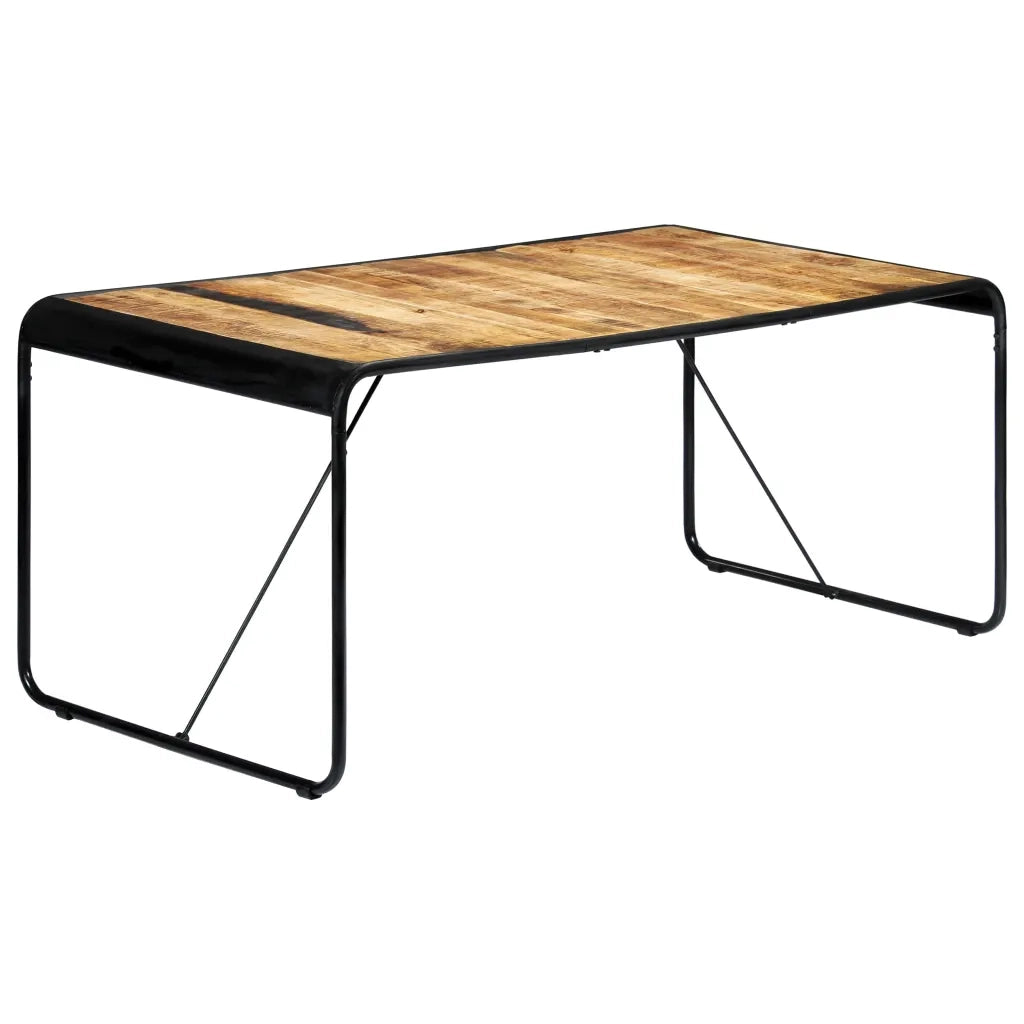 Tavolo da Pranzo 180x90x76 cm Legno Massello di Mango Grezzo 247866