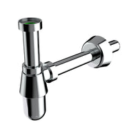 SIFONE SCARICO A BOTTIGLIA IN ABS CROMATO SENZA PILETTA CON CARTUCCIA ISPEZIONABILE MODELLO THERMOTR - 11/4 XØ32X250 MM  - BON