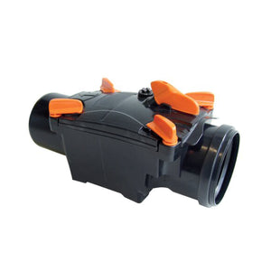 VALVOLA ANTIRIFLUSSO 2 PIATTELLI MASCHIO FEMMINA CON GUARNIZIONE A LABBRO  SERIE OTTIMA - Ø110  - NIC