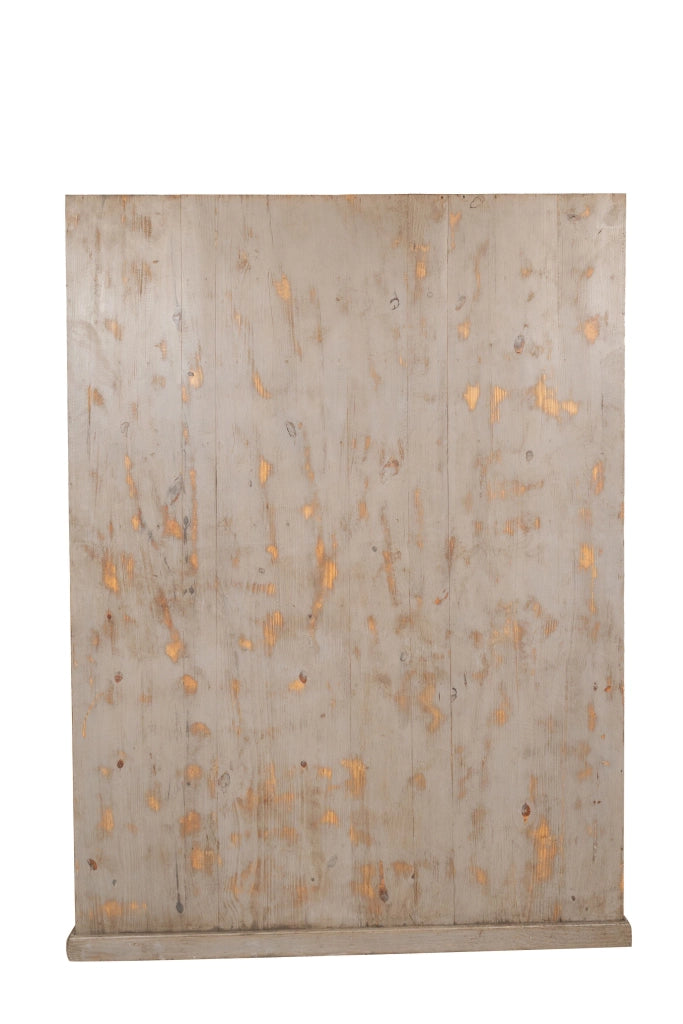 Biscottini Vetrina libreria in legno massello di rovere L154xPR33xH105 cm Imponente