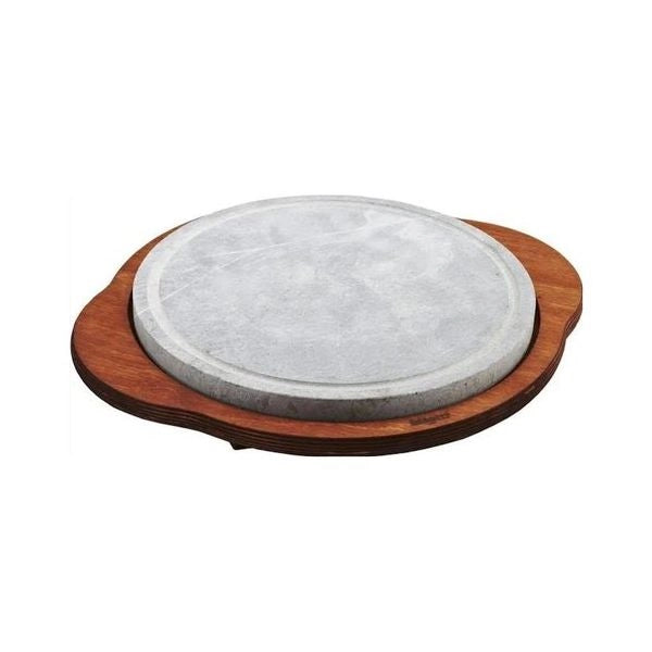 Piastra ollare bisetti 99011 rotonda con base legno wengè