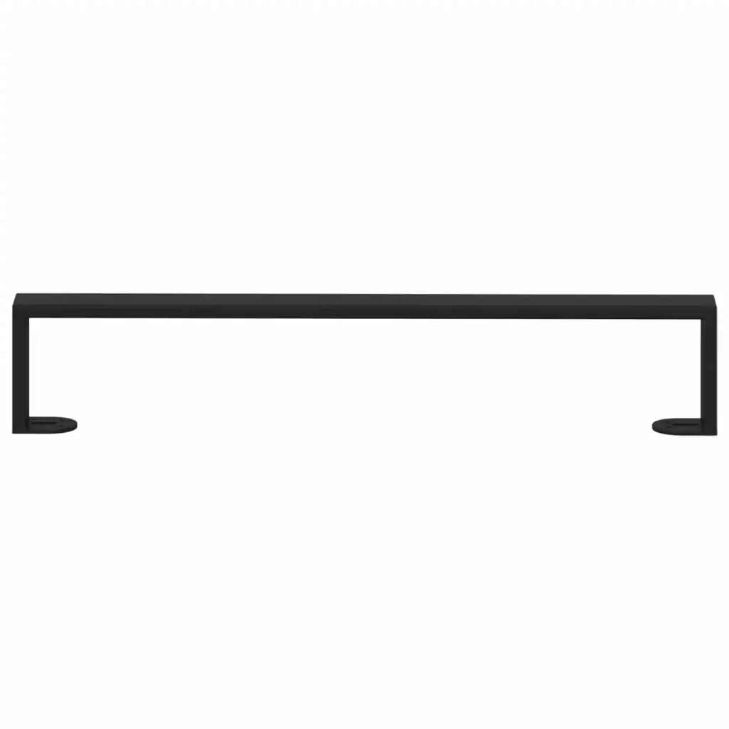 Piedini per mobili 2 pz Nero 546 x 40,5 x 100 mm Ferro CFW5843735