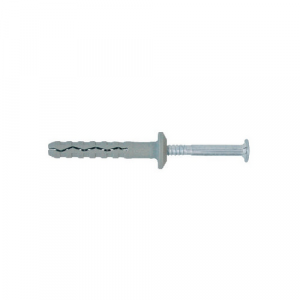 TASSELLO PREMONTATO IN NYLON CON BORDO PIATTO- Tass 8x120 Vite 4,8x125- FRIUL- pezzi 100