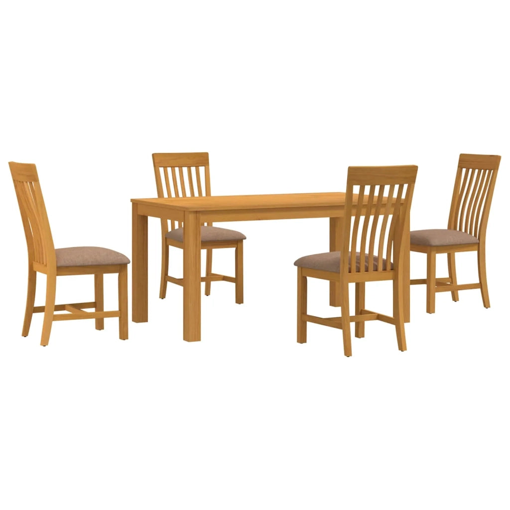 Set da pranzo 5 pz Grigio Legno di Quercia Massello 3430356