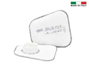 FILTRI PER MASCHERE CONNESSIONE A BAIONETTA SERIE BLS 201- - 201-3C P3 R - 2 pezzi BLS