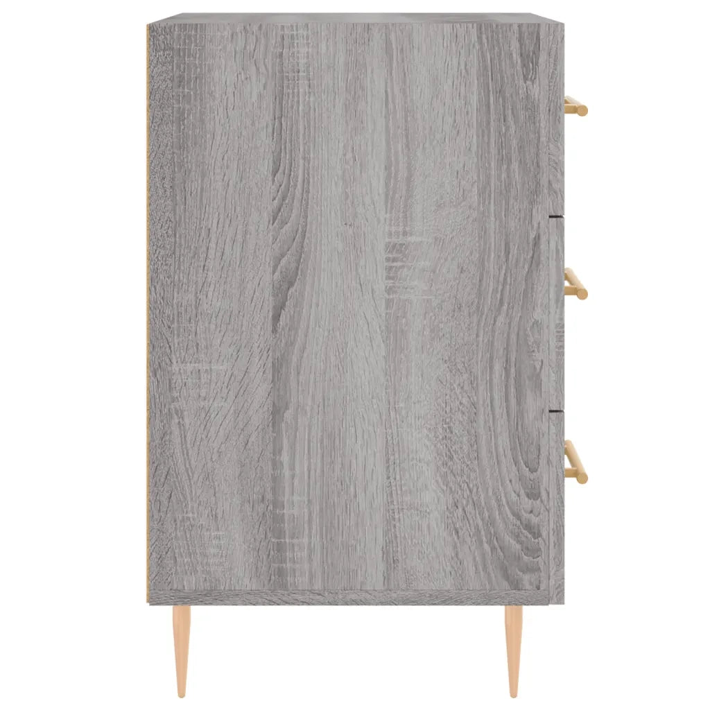 Comodino | Armadio da Notte | Mobiletto da notte Grigio Sonoma 40x40x66 cm in Legno Multistrato