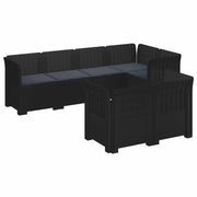 Divano 7 Posti da Giardino con Cuscini Aspetto Rattan PP 3444145