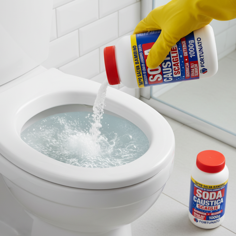 Soda caustica scaglie incrostazioni e vernici cucina garage bagno 1 kg pezzi 12