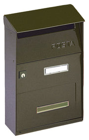 CASSETTA POSTALE ALUBOX FT LAMIERA GRIGIO GHISA- ALUBOX- 1,0 pz