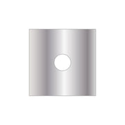 ROSONE INOX QUADRATO 80X80 NASTRO BIOADESIVO- Foro D. 20 mm- DEBOR- pezzi 1