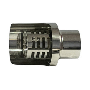 C TERMINALE INOX ORIZZONTALE D 10 CM- 1,0 pz