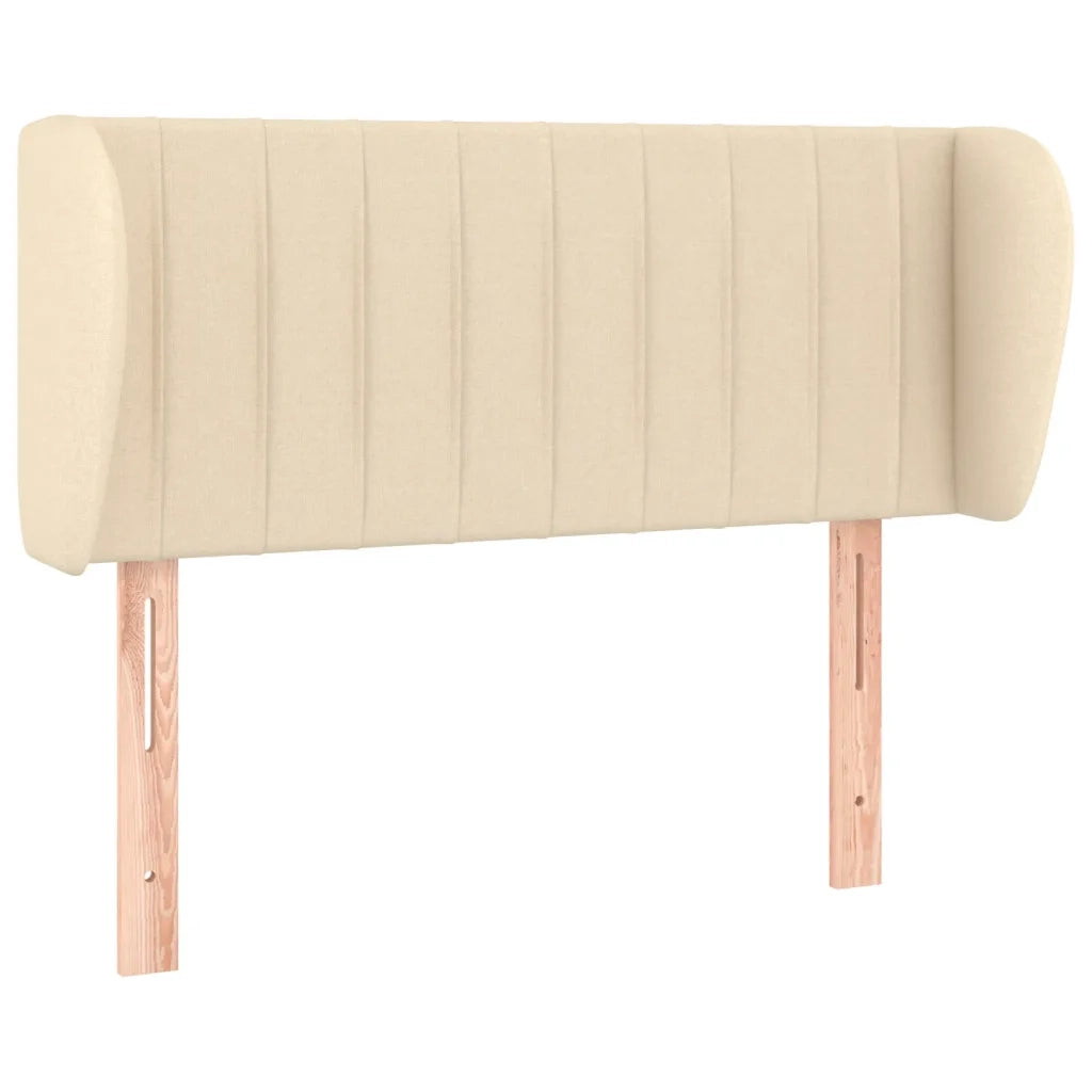 Testiera ad Orecchio Crema 93x23x78/88 cm in Tessuto