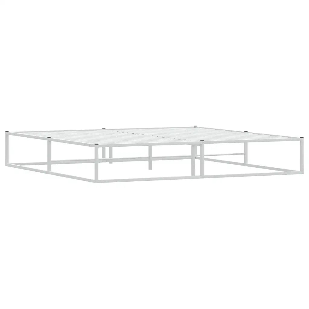 Giroletto senza Materasso Bianco 200x200 cm Metallo 4017428