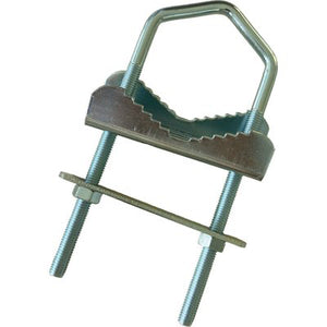 ZANCA ANTENNA A RINGHIERA - ACCIAIO ZINCATO PALO MM 25/60 CM 16X6,0- 20 pezzi