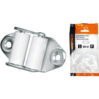 GUIDACINGHIA A RULLI FORI VERTICALI SELF WORKIT - ZINCATO RULLI NYLON H.MM 45 CF=PZ 2- 5 confezioni