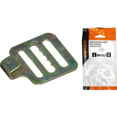 GANCIO X RULLO LEGNO SELF WORKIT - AVVOLGIBILI TROP MM 43,5 3 FERITOIE CF=PZ 2- 5 confezioni