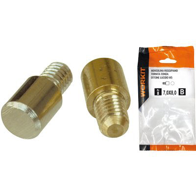 MENSOLINA REGGIPIANO TORNITA SELF WORKIT - TONDA OTT LUC MM 7X8 + PERNO M5 CF=PZ 14- 3 confezioni