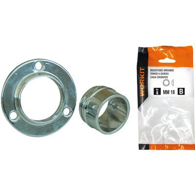 REGGITUBO ARMADIO TONDO A GHIERA SELF WORKIT - ZAMA CROMATO MM 20 CF=PZ 2- 2 confezioni