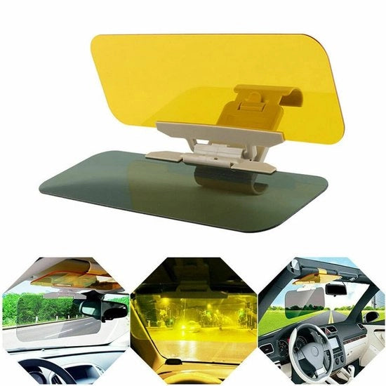 Estensione per Zonneblender - Protezione Solare Auto - 2-in-1 Design - Antiglare - Materiale Duraturo PP/TPR - Adatto per Viziera da 115-190 mm - Parasole per Auto