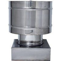 C FUMAIOLO A BOTTE INOX QUADRO INOX 30X30CM- 1,0 pz