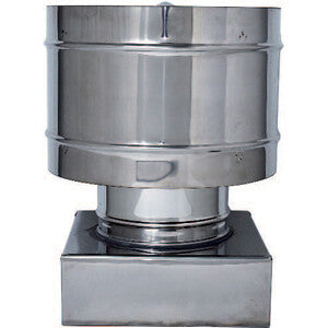 C FUMAIOLO A BOTTE INOX QUADRO INOX 35X35CM- 1,0 pz