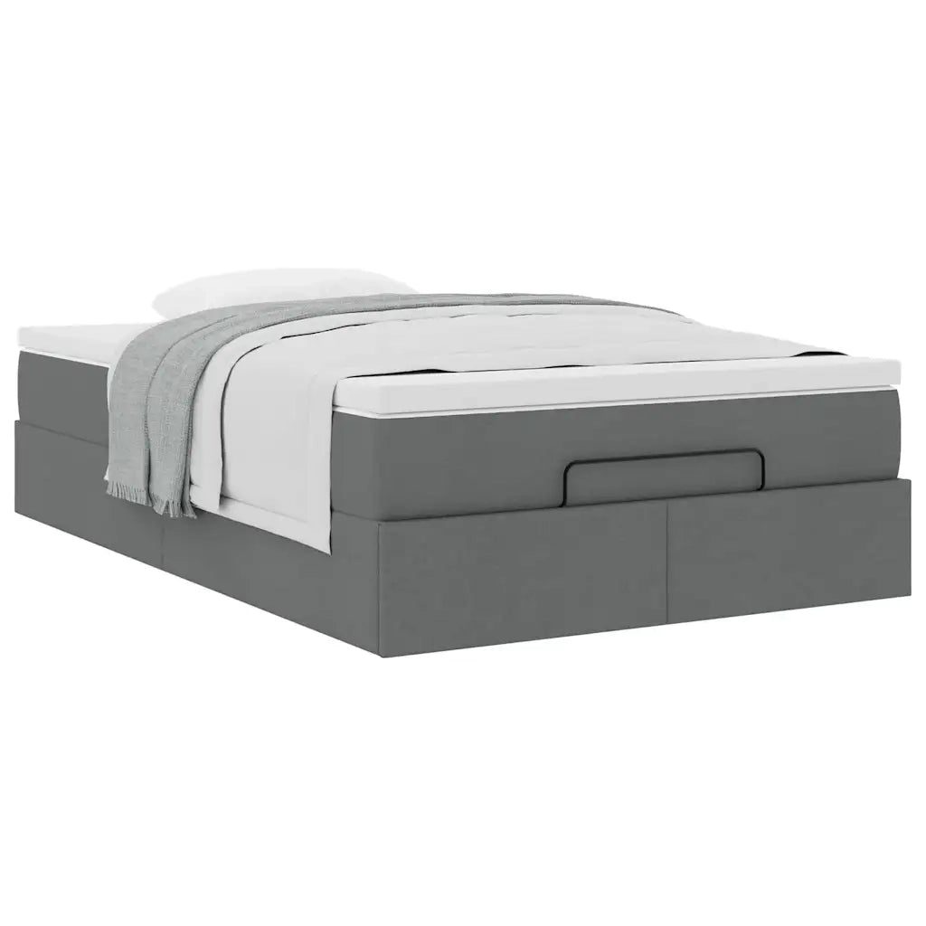 Struttura Letto Pouf con Materasso 120x200 cm in Tessuto 3311100