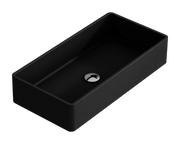 Lavabo da appoggio Solid Surface ORIHUELA - nero