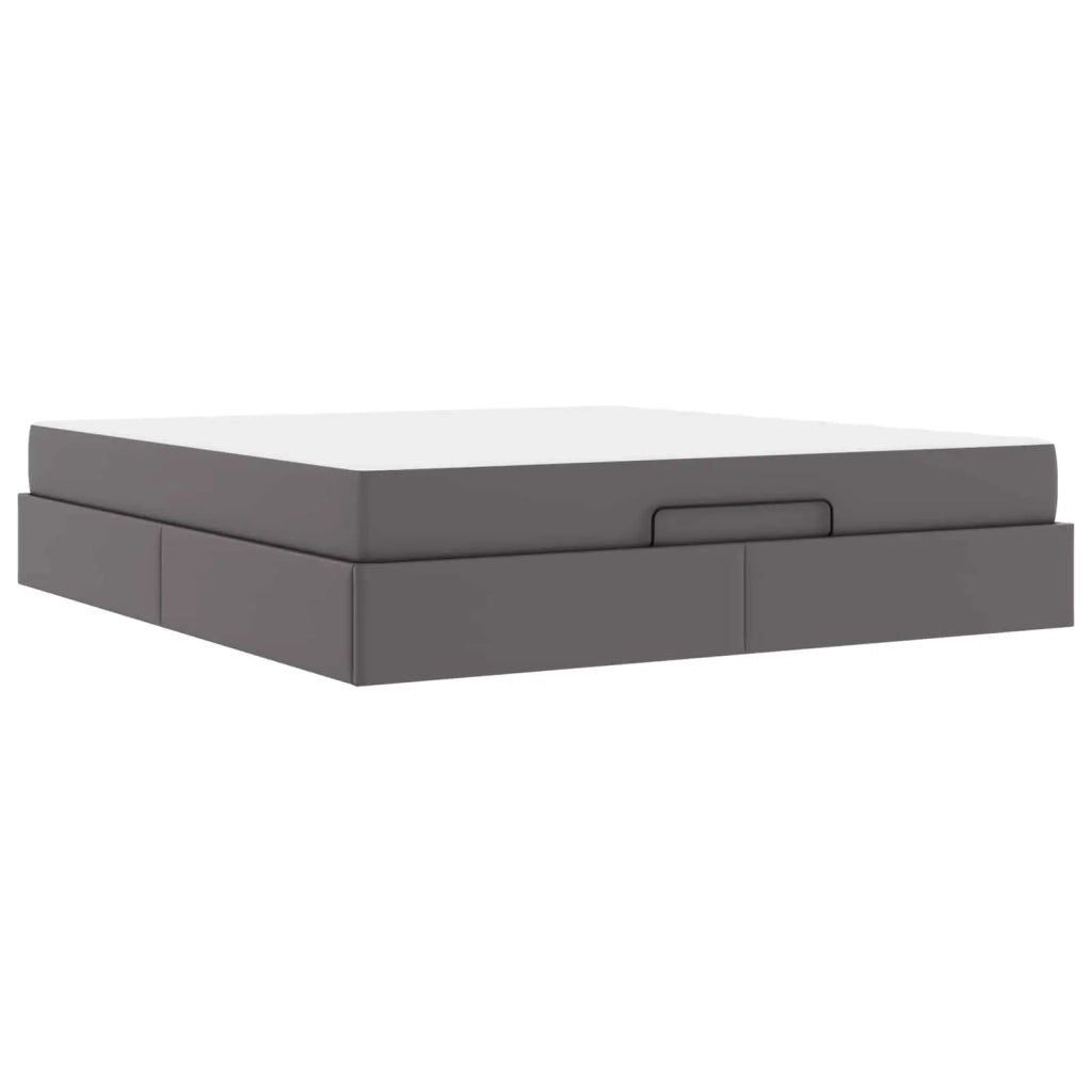 Struttura letto con materasso Altro 2 pcs Grigio PVC 3399439