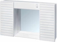 MOBILETTO DA BAGNO SIMPATY bianco con specchio e contenitore cm. 58x12x37 h