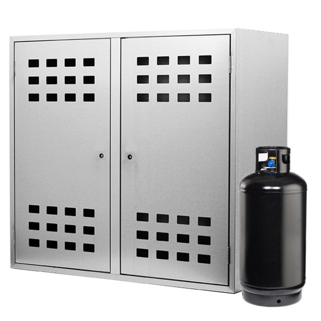 Cassetta da esterno per 2 bombole gas da 15 kg in lamiera zincata – 90x98x42 cm