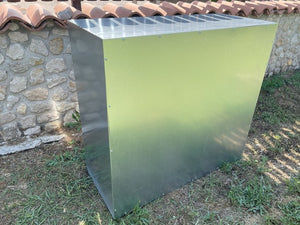 Cassetta da esterno per 2 bombole gas da 15 kg in lamiera zincata – 90x98x42 cm