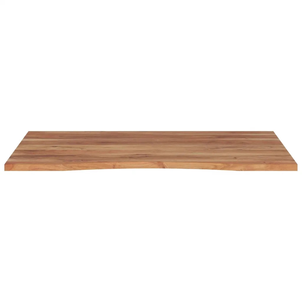 Piano Scrivania 100x80x2,5cm Rettangolare Legno Massello Acacia 370175