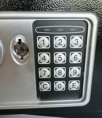 Cassaforte elettronica Utilia Security con combinatore e chiave – 230x170x170 mm