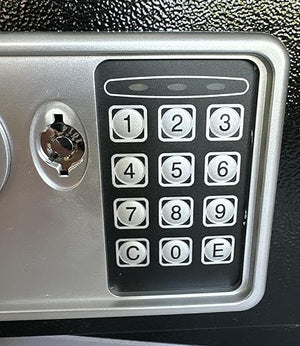 Cassaforte elettronica Utilia Security con combinatore e chiave – 230x170x170 mm