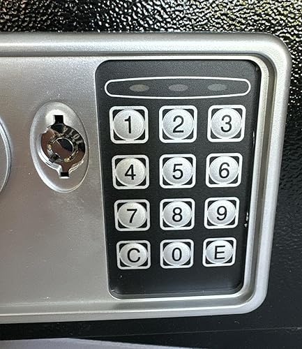 Cassaforte elettronica Utilia Security con combinatore e chiave – 230x170x170 mm